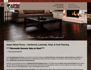 aspenwoodfloors.com screenshot