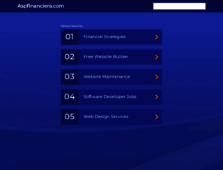 aspfinanciera.com screenshot