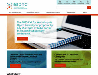 aspho.org screenshot