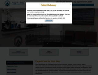 aspiredermatology.com screenshot