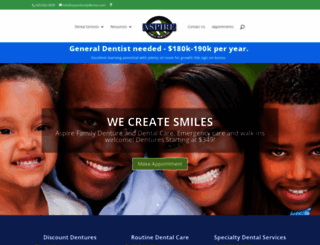 aspirefamilydentist.com screenshot