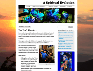 aspiritualevolution.wordpress.com screenshot
