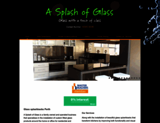 asplashofglass.com.au screenshot