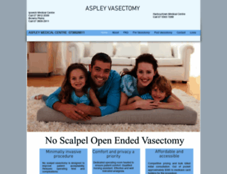 aspleyvasectomy.com.au screenshot