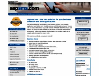 aspsms.co.uk screenshot