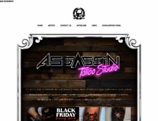 assassintattoostudio.com screenshot