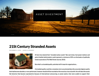 assetdivestment.wordpress.com screenshot