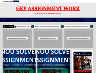 assignment.growtheducationpoints.com screenshot