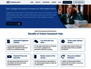 assignmentcanyon.com screenshot
