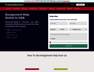 assignmenthelpca.com screenshot