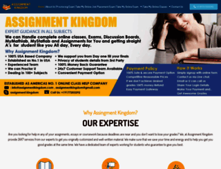 assignmentkingdom.com screenshot