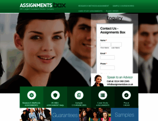 assignmentsbox.co.uk screenshot