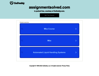 assignmentsolved.com screenshot