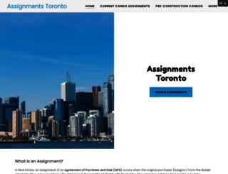 assignmentstoronto.ca screenshot