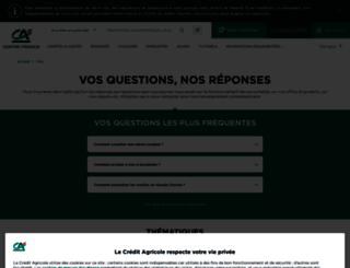 assistance.ca-centrefrance.fr screenshot