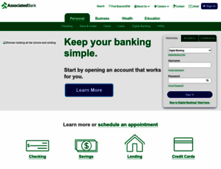 associatedbank.com screenshot