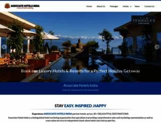 associatehotelsindia.com screenshot