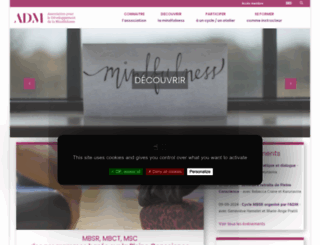 association-mindfulness.org screenshot