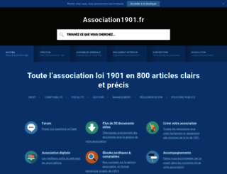 association1901.fr screenshot