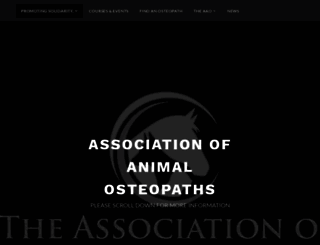 associationofanimalosteopaths.com screenshot