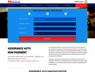 assurance-auto-non-paiement.fr screenshot