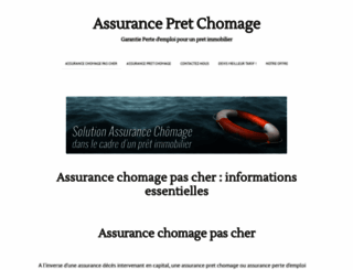 assurance-chomage-pas-cher.com screenshot