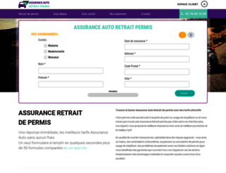 assurance-retrait-permis.fr screenshot