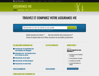 assurance-vie.lesdossiers.com screenshot