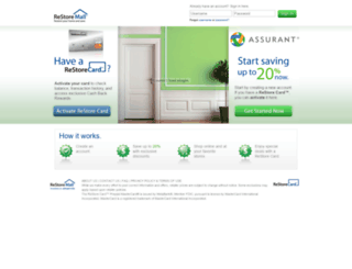 assurant.restoremall.com screenshot
