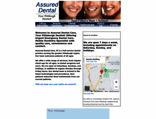 assureddentalcarepgh.com screenshot