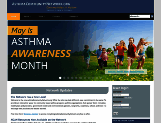 asthmacommunitynetwork.org screenshot