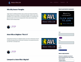 astonvillalife.com screenshot