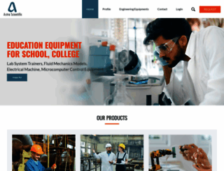 astrascientific.com screenshot