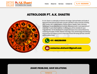 astrologerajayshastri.com screenshot