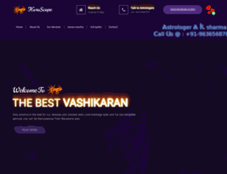 astrologeraksharma.com screenshot