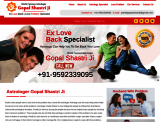 astrologergopalshastri.com screenshot