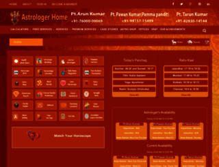 astrologerhome.com screenshot