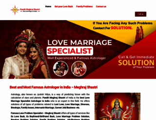 astrologermeghraj.com screenshot