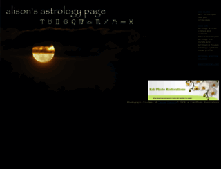 astrology.alisonmoroney.com screenshot