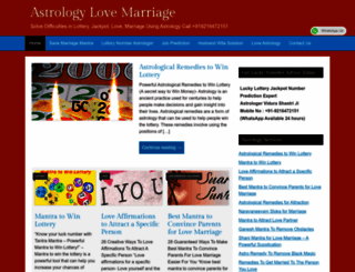 astrologylovemarriage.com screenshot
