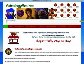 astrologysource.com screenshot