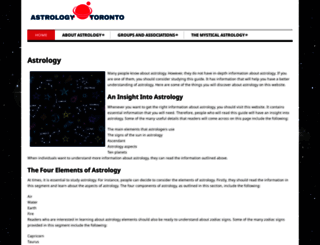 astrologytoronto.ca screenshot