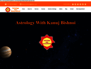 astrologywithkanujbishnoi.com screenshot
