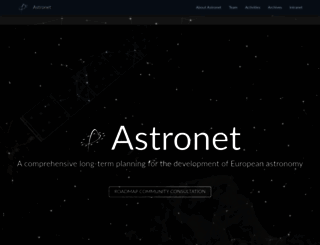 astronet-eu.org screenshot