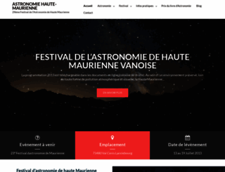 astronomie-hautemaurienne.com screenshot