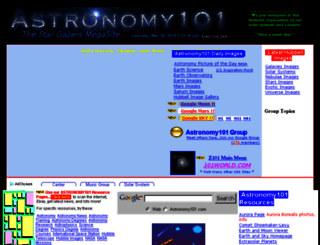astronomy101.com screenshot