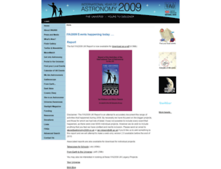 astronomy2009.co.uk screenshot