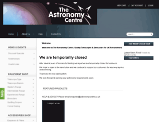 astronomycentre.co.uk screenshot