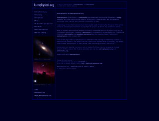 astrophysical.org screenshot