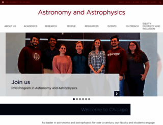 astrophysics.uchicago.edu screenshot
